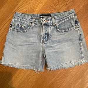 Express cut off jean shorts